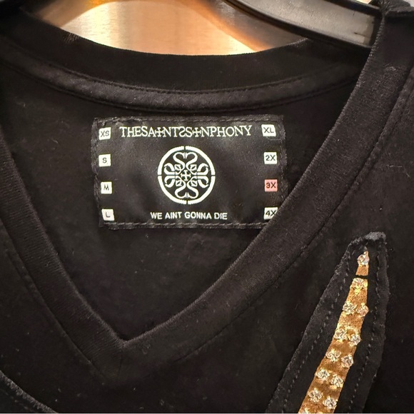 The Saints Synphony Dark Black Dream On T - Size 2XL - Picture 2 of 7